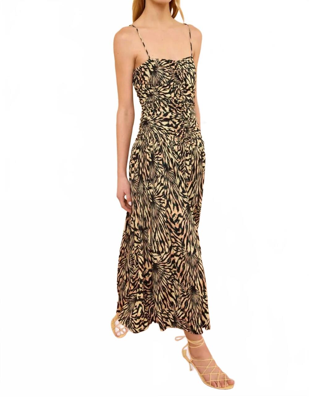NEW ULLA JOHNSON arda sleeveless jersey dress in celestite